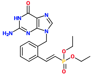 (image for) MC085500 {2-[2-(2-Amino-6-oxo-1,6-dihydro-purin-9-ylmethyl)-phenyl]-vinyl}-phosphonic acid diethyl ester